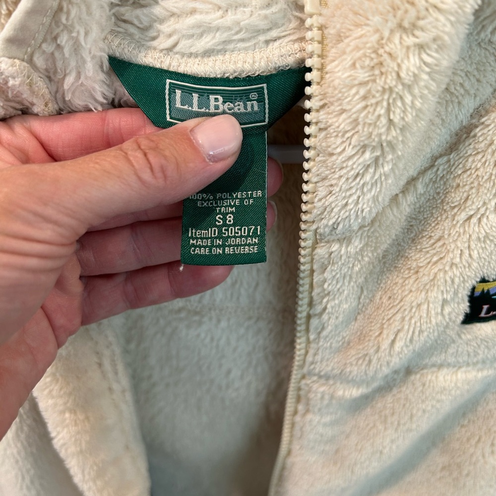 Girls size 8 LL Bean fleece - Picture 3 of 5